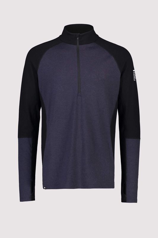 Mons Royale Mens Olympus Half Zip Black/9 Iron