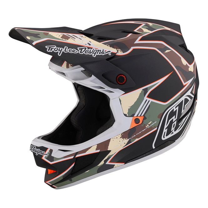 Hovedbilde Troy Lee Designs D4 Composite Helmet Matrix Camo ...