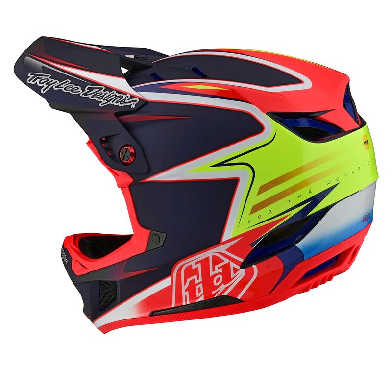 Troy Lee Designs D4 Carbon Helmet Lines Black/Red