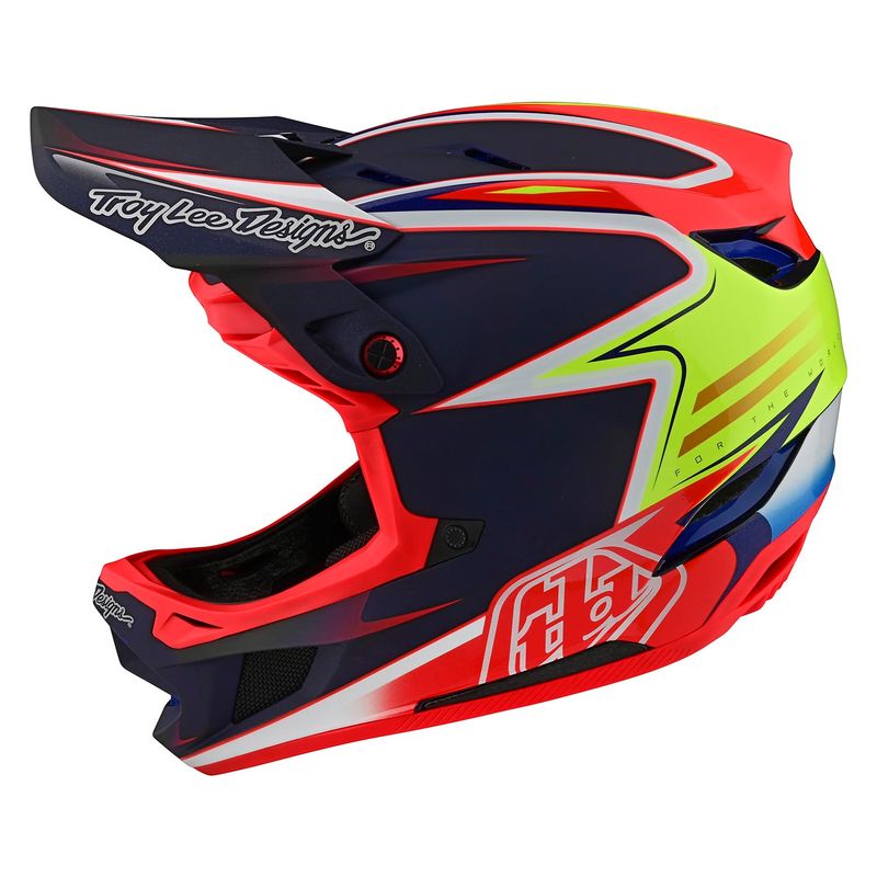 Troy Lee Designs D4 Carbon Helmet Lines Black/Red