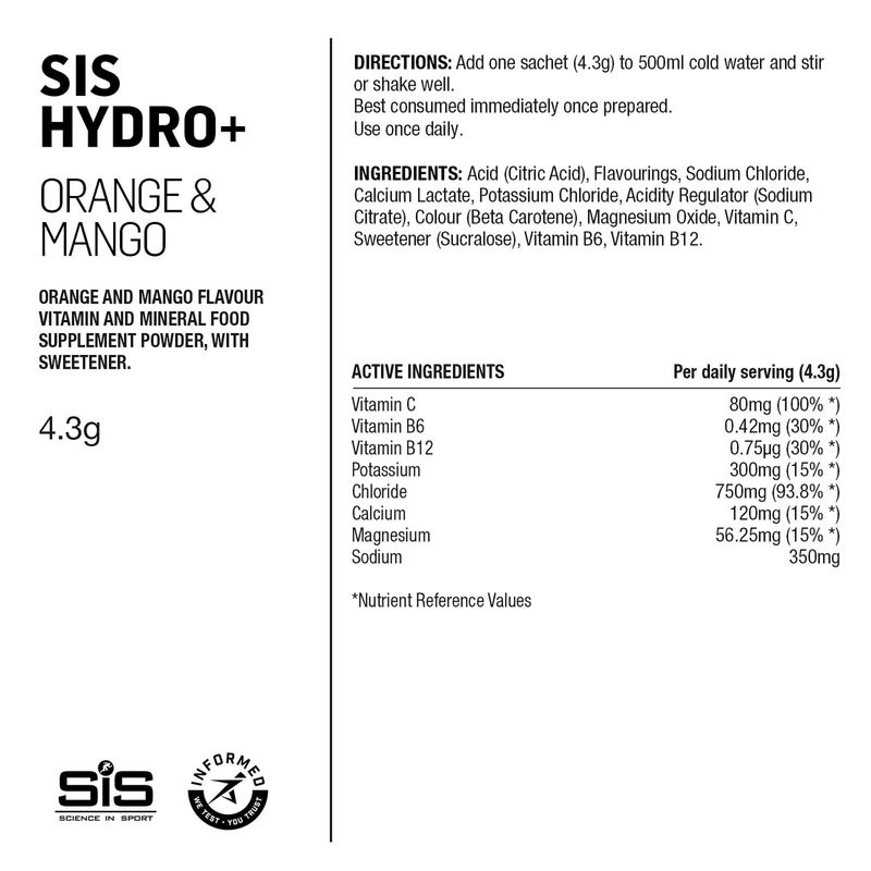 SIS GO Hydro+ Orange Mango 6 x 4,5 g