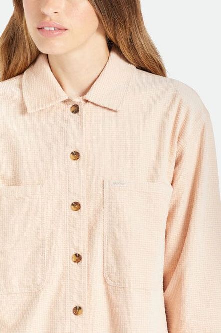 Hovedbilde Brixton Dundee Corduroy Overshirt Rose Dust ...