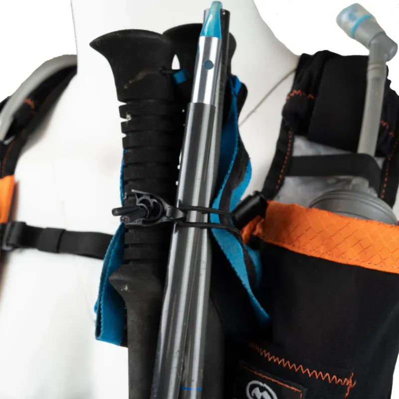 Orange Mud Trekking Pole Hardware for front, Pair Black