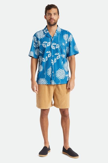 Hovedbilde Brixton Bunker Mesh S/S Knit Korterma Skjorte Sky ...