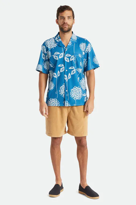 Hovedbilde Brixton Bunker Mesh S/S Knit Korterma Skjorte Sky ...