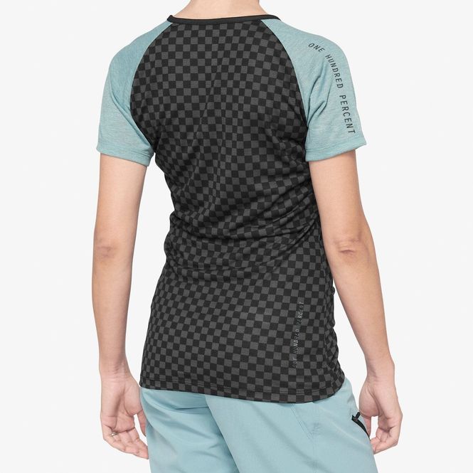 Hovedbilde 100% AIRMATIC Women's Jersey Seafoam Checkers