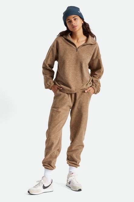 Hovedbilde Brixton Derby 1/4 Zip Oatmeal