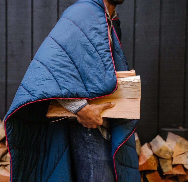 Rumpl Original Puffy Blanket Deepwater 2P