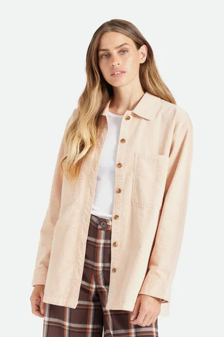Hovedbilde Brixton Dundee Corduroy Overshirt Rose Dust ...