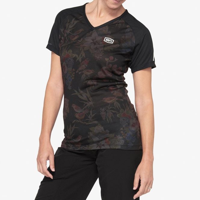 Hovedbilde 100% AIRMATIC Women's Jersey Black Floral