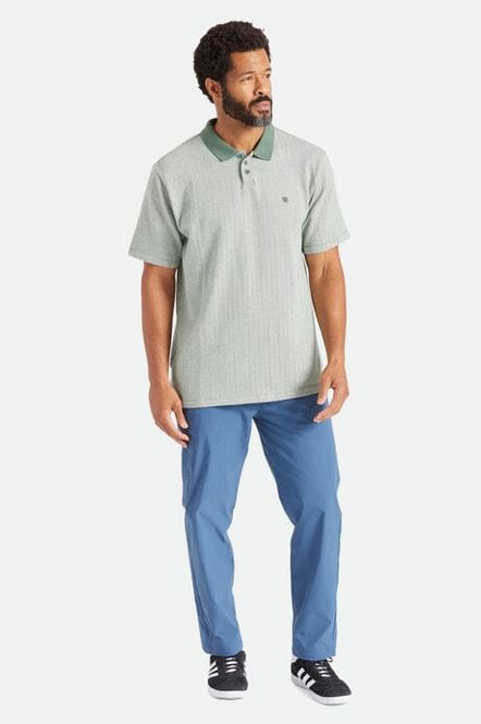 Hovedbilde Brixton Shield Herringbone S/S Polo Knit Dark ...