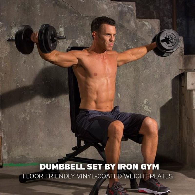 Iron Gym® Adjustable Dumbbell Set - 15Kg