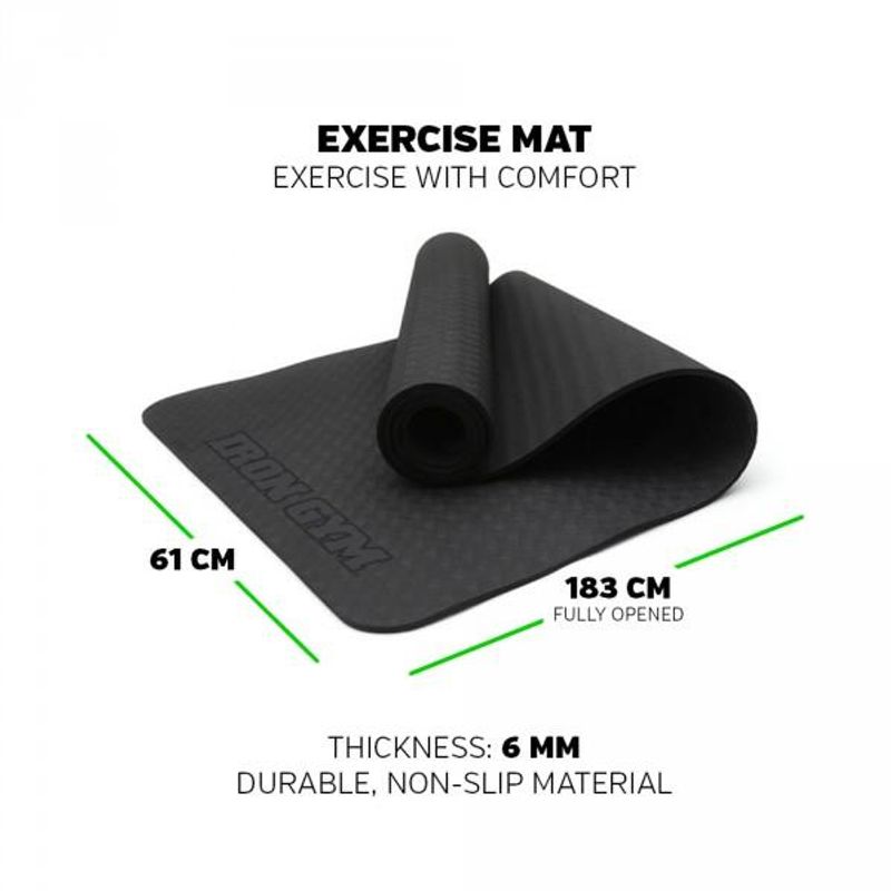 Iron Gym® Exercise Mat (Tpe) - 6Mm