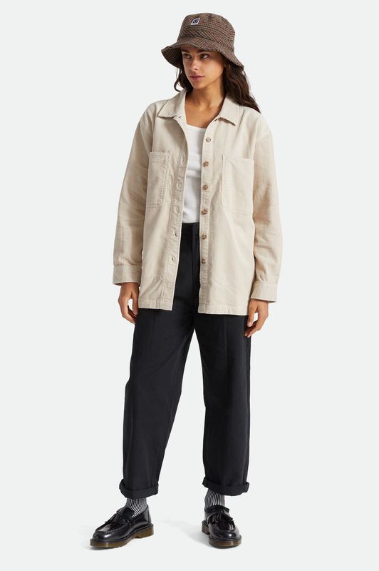 Brixton Bowery Tunic Overshirt Beige