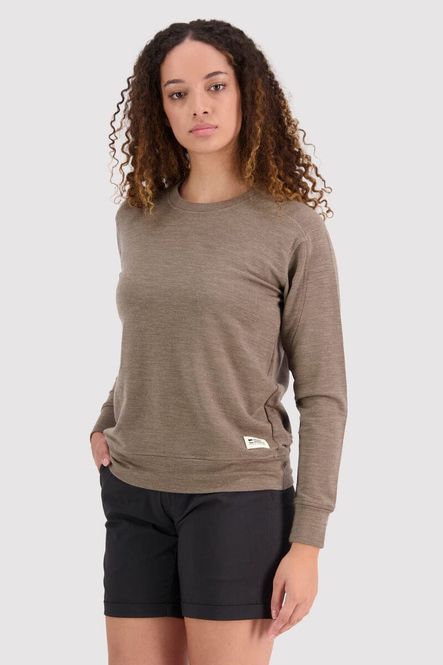 Hovedbilde Mons Royale Womens Covert Lite Crew Women Walnut