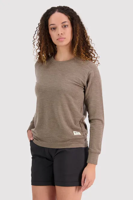Hovedbilde Mons Royale Womens Covert Lite Crew Women Walnut