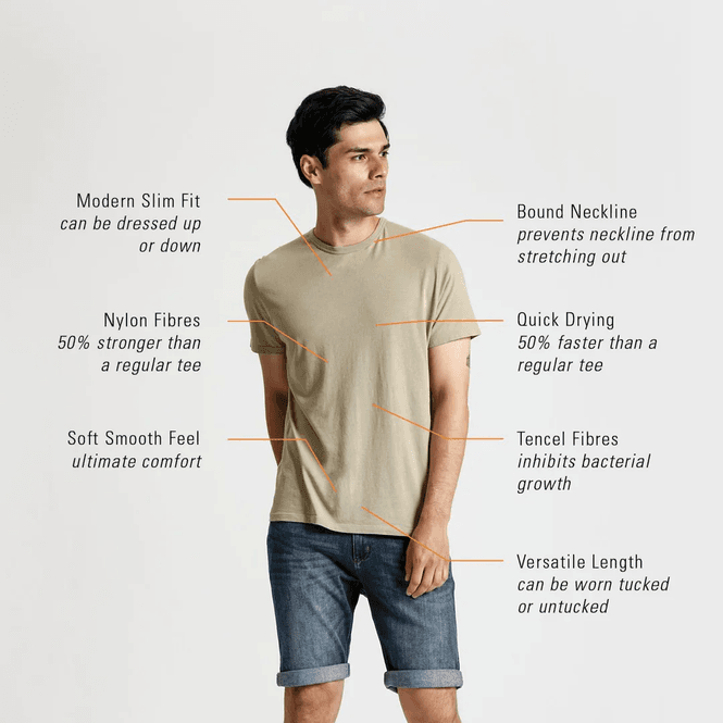 Hovedbilde DU/ER DURA-SOFT Only Tee - Stone Blue