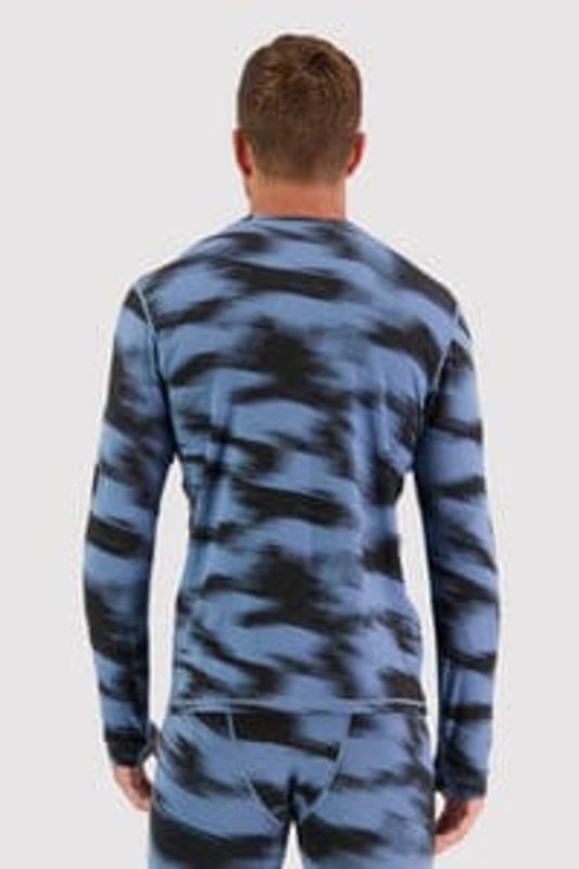Mons Royale Mens Cascade Merino Flex 200 LS Blue Motion