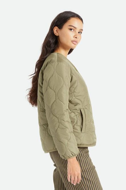Hovedbilde Brixton Sherpa Reversible Padded Jacket Military ...