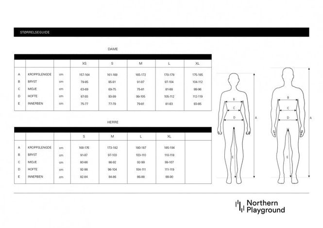 Hovedbilde Northern Playground Ziplongs ull 3/4 Dame Svart