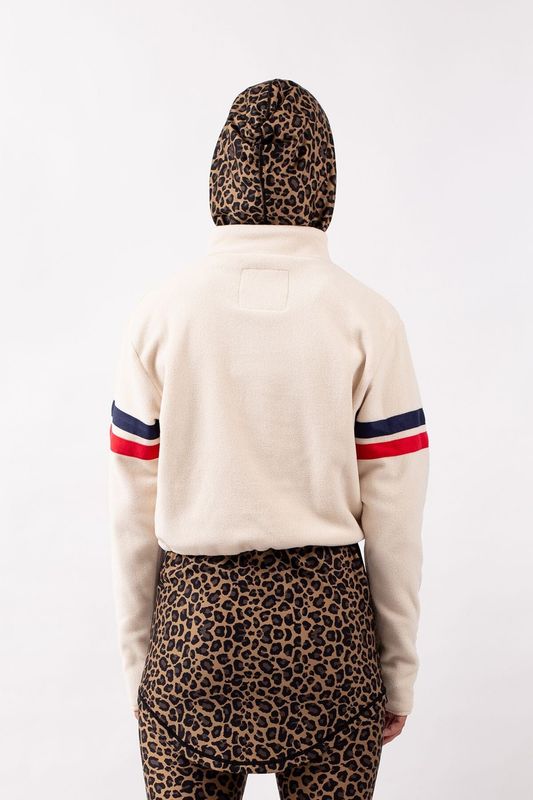 Eivy Meg Cropped Zip Fleece Team Offwhite