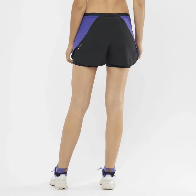 Hovedbilde Salomon Cross 2In1 Short W Black/Deep Blue
